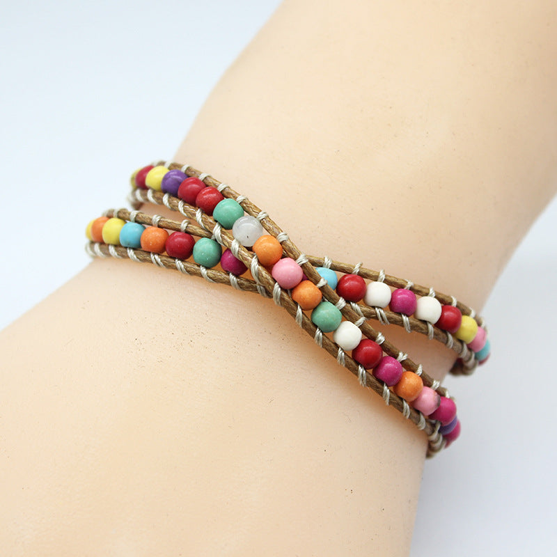 Boho Bunte Perlenarmband