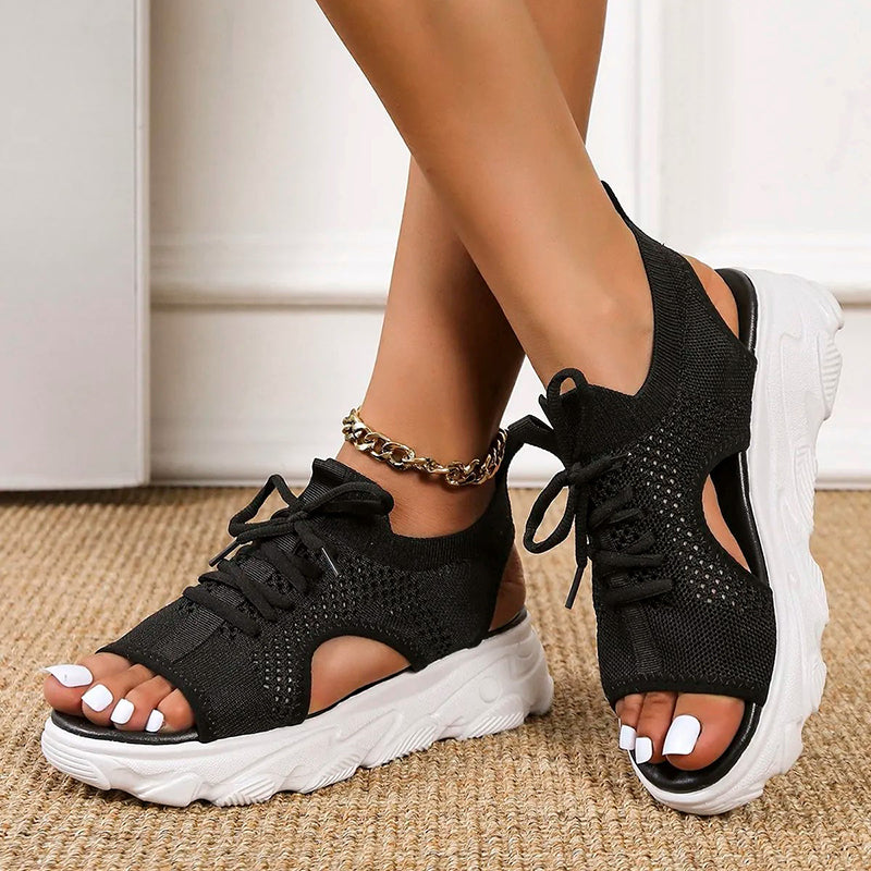 Atmungsaktive Plattform Sandalen